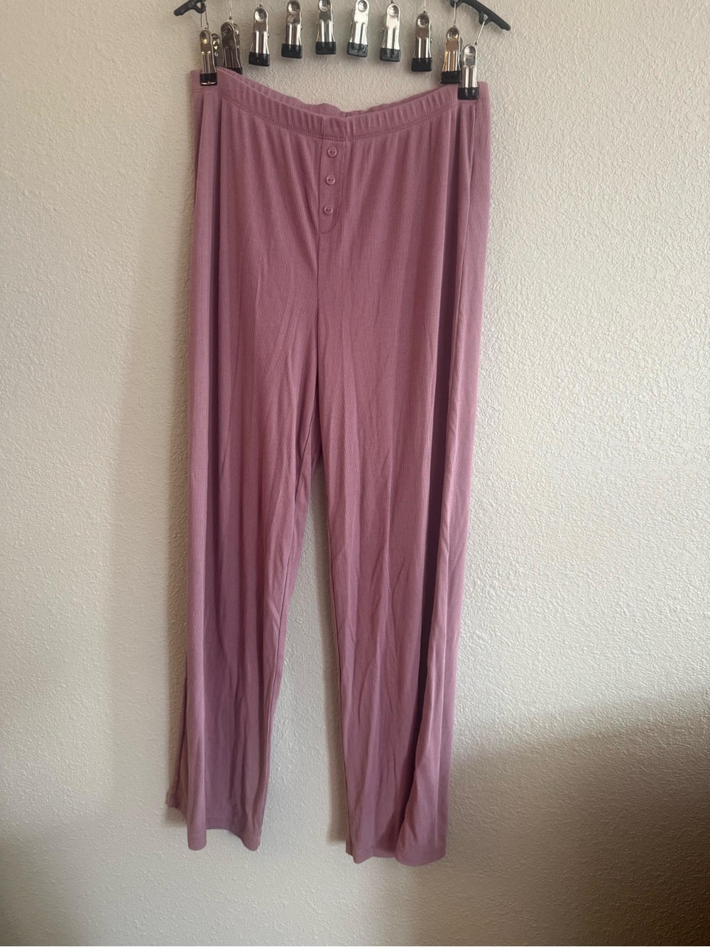 Comfort Henley Lounge Pants in Dusty Rose
